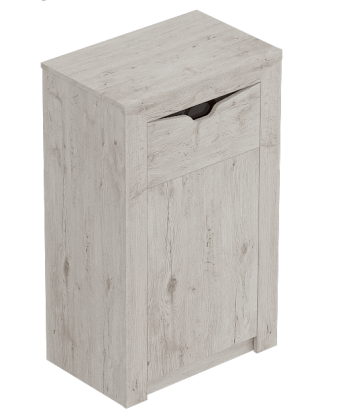 Тумба с дверцей и ящиком Соренто Дуб бонифаций/Кофе структурный матовый в Каргате - kargat.mebel54.com | фото